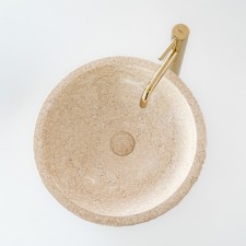 Naturstein Waschbecken Beige Marmor 