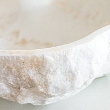 Kamniti umivalnik beli marmor