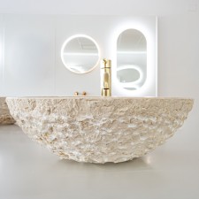 Naturstein Waschbecken Beige Marmor 