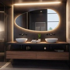 Asimetricno LED ogledalo BigAlmond8