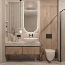 Dvojno polovalno LED ogledalo BigAlmond®