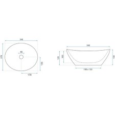 Nadpultni umivalnik Sofia Mini
