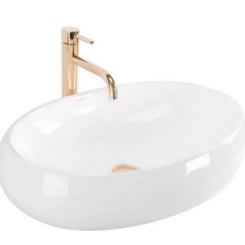 Nadpultni keramični umivalnik Melania White