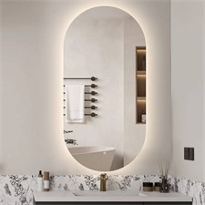 Ovaler LED Badspiegel