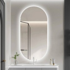 Ovalno ogledalo za kopalnico