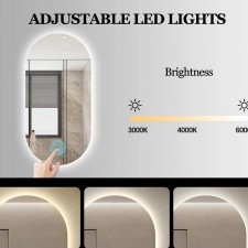 Ovalno ogledalo za kopalnico