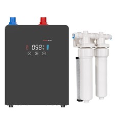 Kuhinjska armatura z vročo in filtrirano vodo iWater C (komplet z grelnikom in dvojnim filtrom)