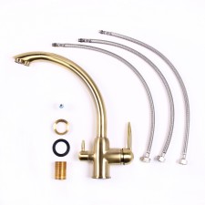 Pipa za filtrirano vodo Vintage Gold v kompletu