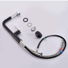 Izvlečna kuhinjska armatura črna mat krom 