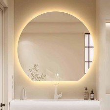 Polkrožno LED ogledalo touch free 80cm