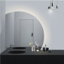 Asimetrično kopalniško LED ogledalo 100 cm