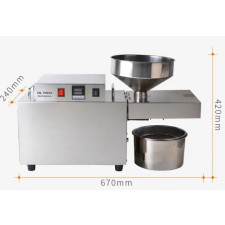 Avtomatska stiskalnica za semena, grozdne pečke 12,5 kg/h - 18 kg/h