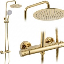 Termostatski set za prhanje LUNGO GOLD