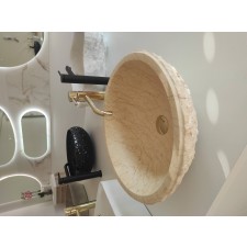 Naturstein Waschbecken Beige Marmor 