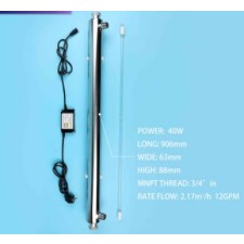 UV sterilizator vode WATEX za večje pretoke 2.700l/h s senzorjem pretoka za avtomatski vklop/izklop 