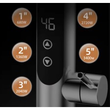 Visoka izvlečna grelna pipa iz nerjavečega jekla, gibljivo izvodilo