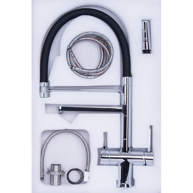 Pipa za filtrirano vodo Black poseidon