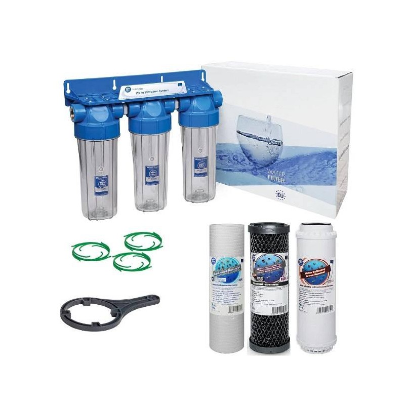 Hišni vodni filter Tripleks® Aquafilter + komplet filtrirnih vložkov