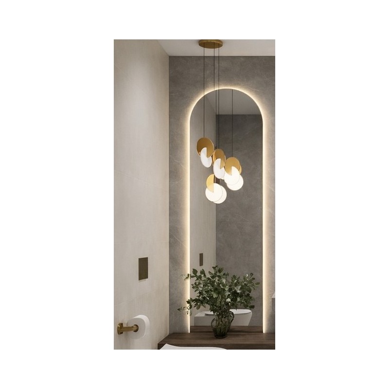 Dvojno polovalno LED ogledalo BigAlmond®