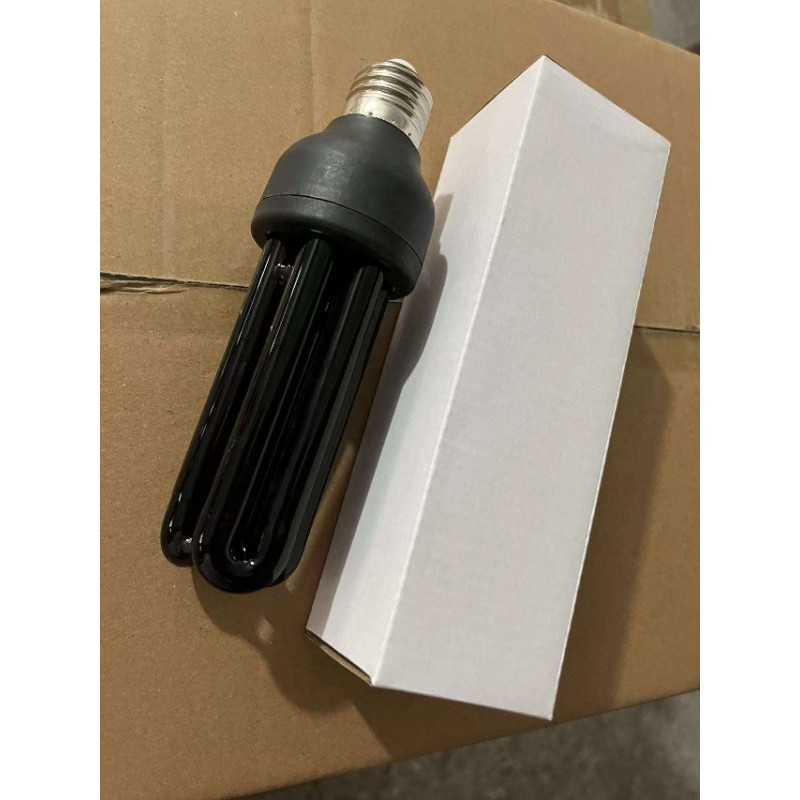 UV energijsko varčna žarnica, 20W E27, črna