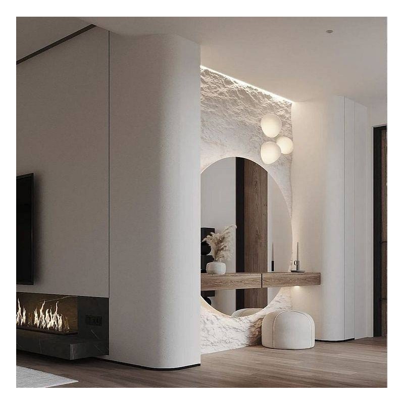 Veliko okroglo LED ogledalo