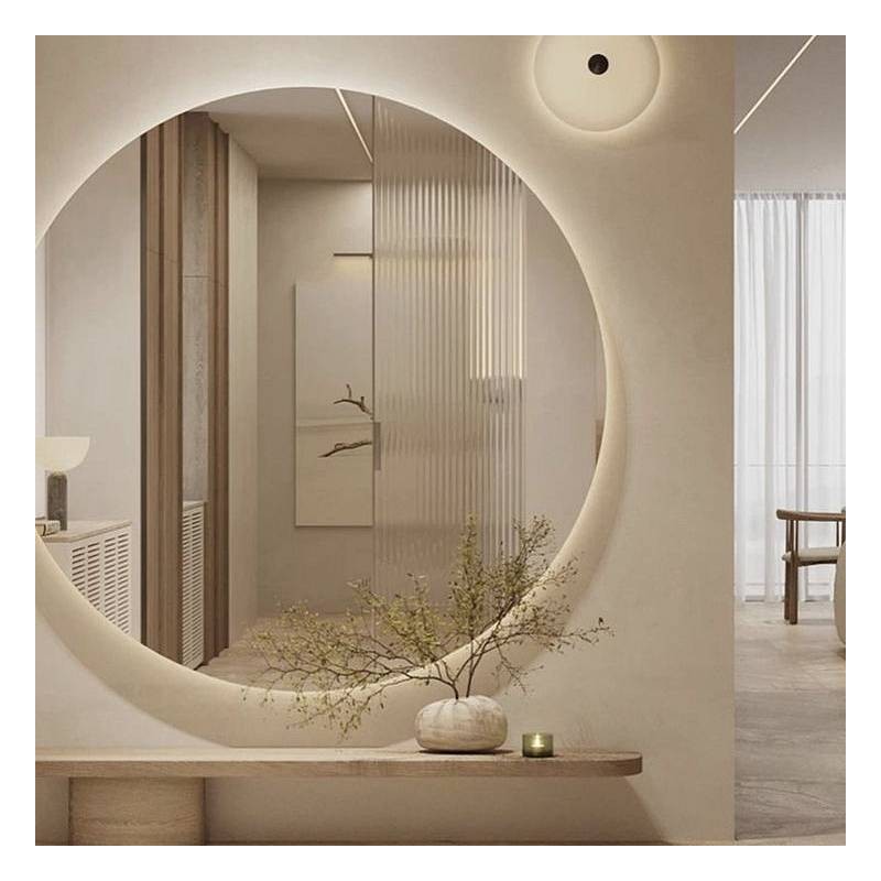 Veliko okroglo LED ogledalo