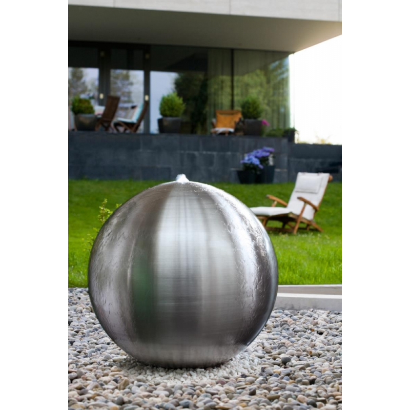 Arctic  (30 / 38cm) vrtna LED fontana iz brušenega nerjavečega jekla