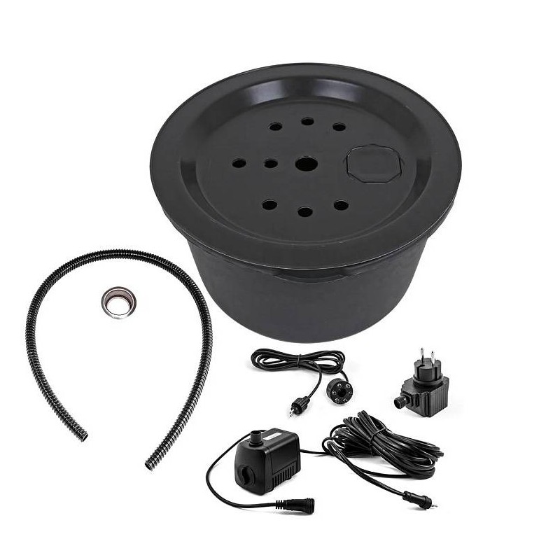 Arctic  (30 / 38cm) vrtna LED fontana iz brušenega nerjavečega jekla