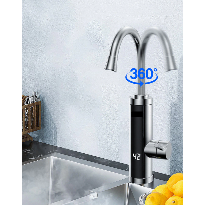 Električna grelna pipa Modern z digitalnim prikazovalnikom