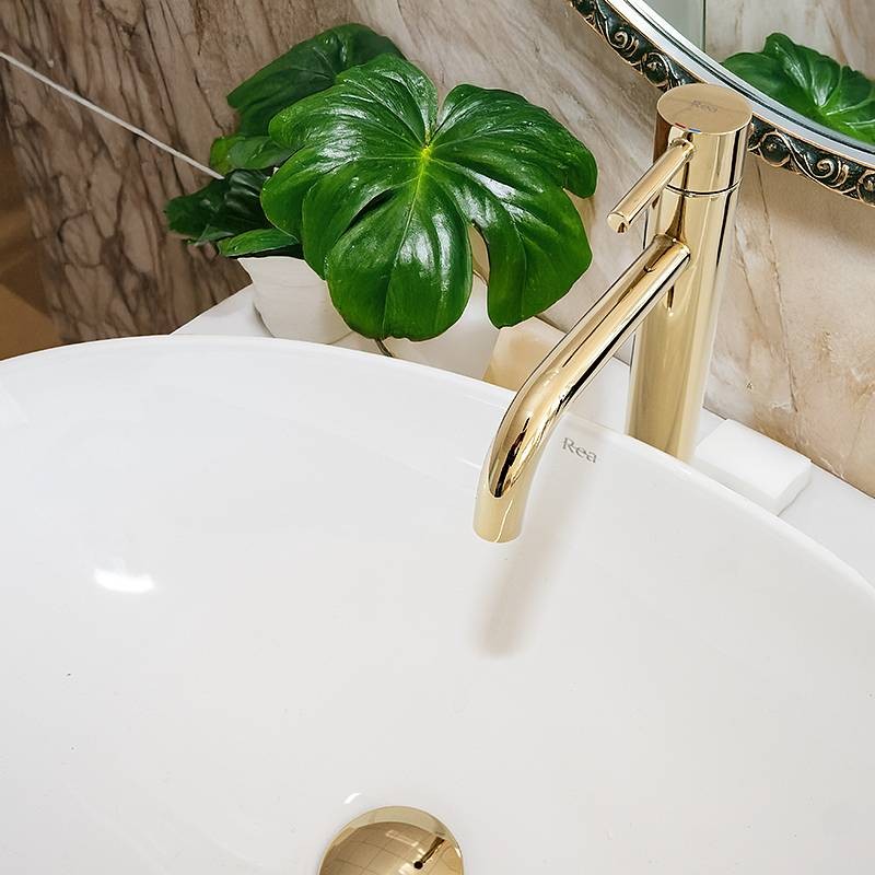 Kopalniška pipa v zlati barvi LUNGO GOLD