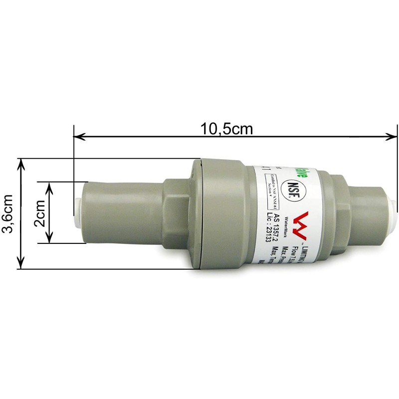 Druckbegrenzungsventil zum Schutz von 40psi-Filtersystemen