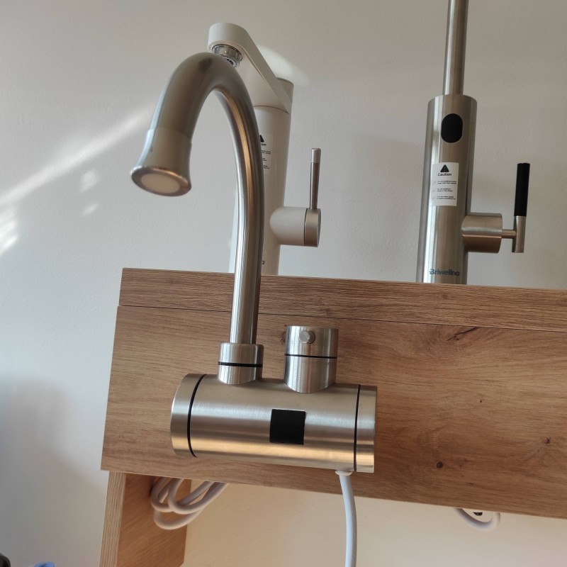 Stenska grelna pipa iz nerjavečega jekla + varnostno zaščitno stikalo