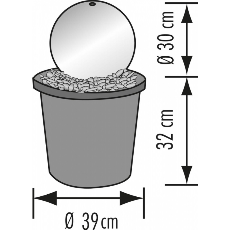 Vrtna vodna fontana Artic ( 30 cm )