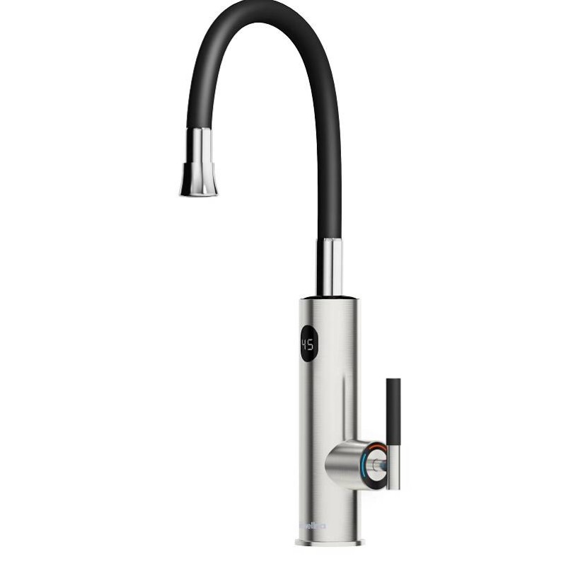 Elektrische Edelstahl Wasserarmatur mit flexiblem Schlauch