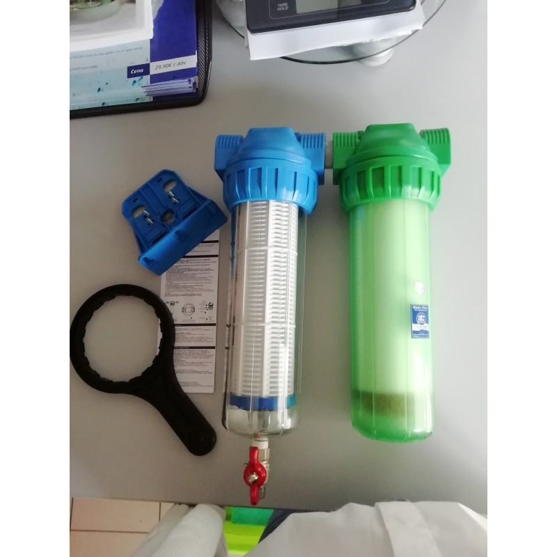 Dvojni filter za vodo, sediment in mehčalec 10 col