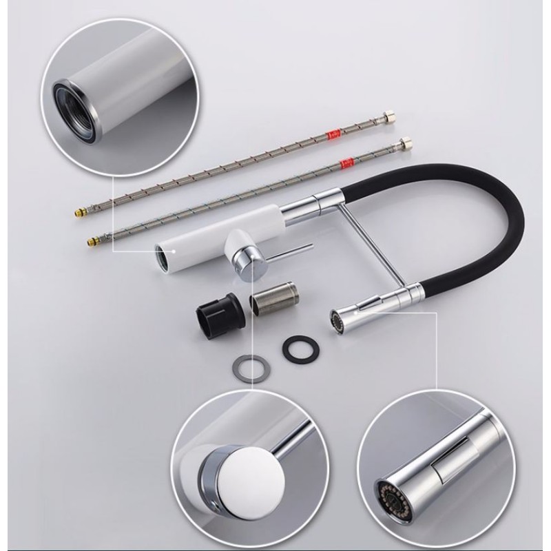 Flexible Wasserspar-Düse Mit Schlauch - 360° Drehbarer Armatur-Aufsatz Für Küche & Bad