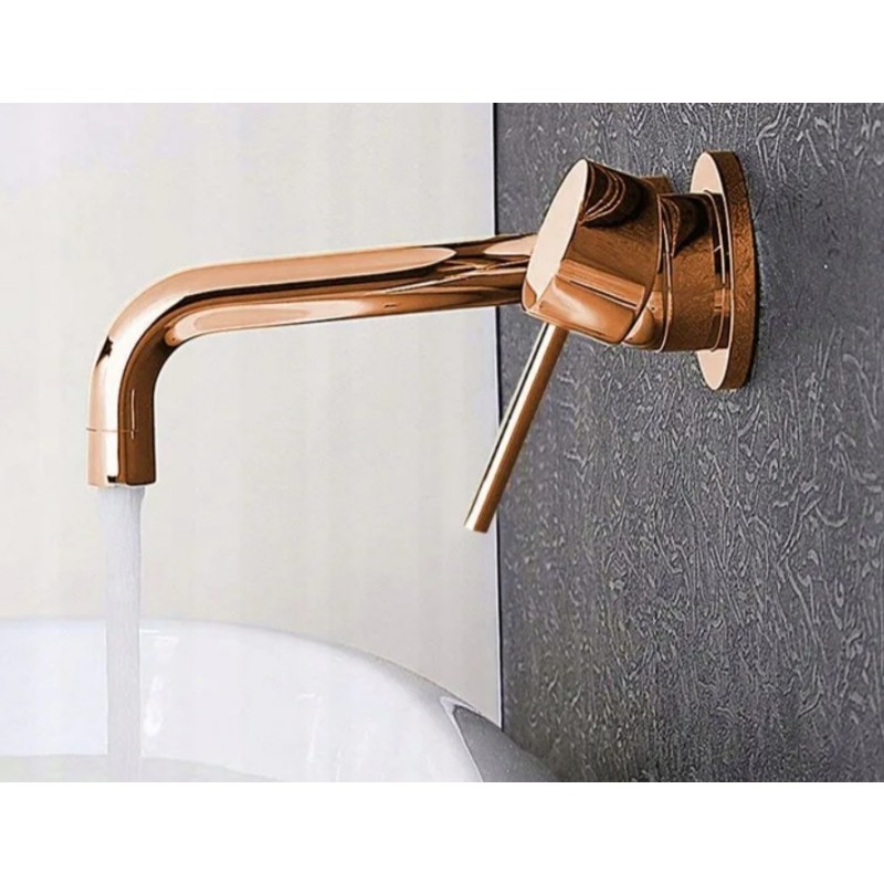 Stenska armatura za umivalnik REA ROSE GOLD