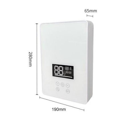Električni pretočni bojler z LCD zaslonom in regulacijo temperature