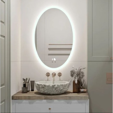 LED ogledalo za kopalnico Oval 75 cm x 100 cm