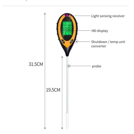 Digitalni merilnik zemlje 4 v 1