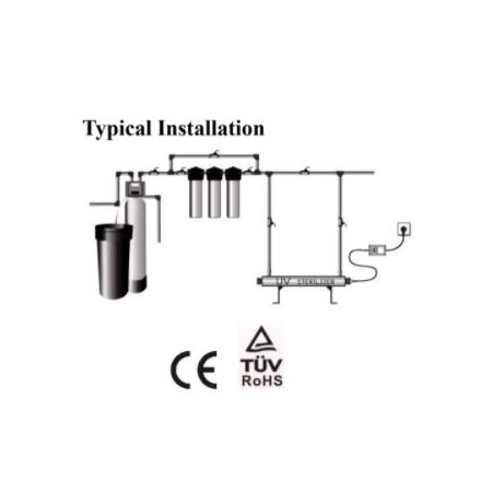 UV sterilizator vode za večje pretoke S-12