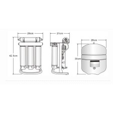 Podputna reverzna osmoza PurePro® ERS105 z mineralnim/alkalnim nastavkom