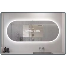 Kopalniško LED ogledalo Oval H 120 x 50 cm 