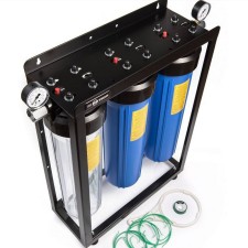 Komplet hišni vodni filter Big Blue® 20BB Aquafilter UV sterilizator 6 GPM in mehčanje vode