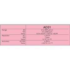 AD31 (ppm) elektronski EC/TDS/temp meter 