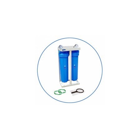 Hauswasserfilter, Big Blue® mit Metallgehäuse und Druckmesser