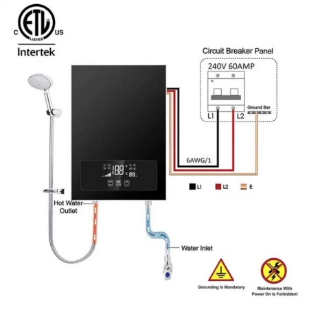 Elektrischer Durchlauferhitzer 5,5kW