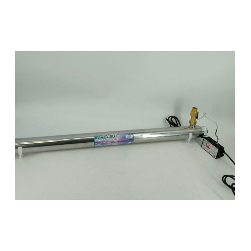 UV sterilizator vode WATEX za večje pretoke 2.700l/h s senzorjem pretoka za avtomatski vklop/izklop 