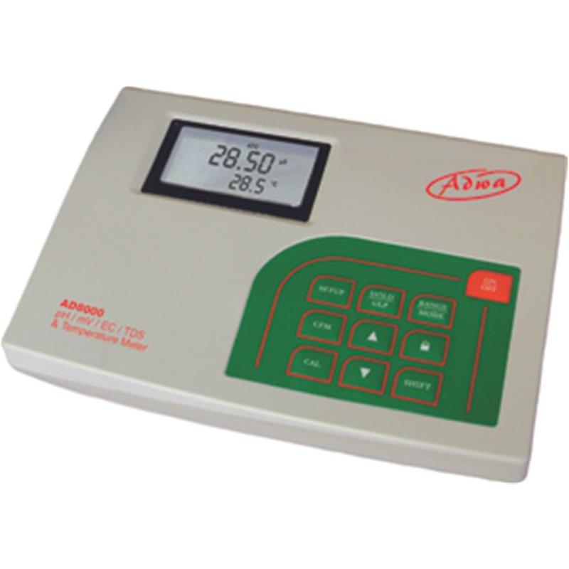 AD8000 multifunktionales professionelles Messgerät für pH, ORP, Leitfähigkeit, TDS und Temperatur.