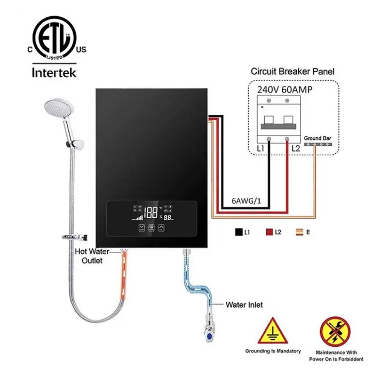 Elektrischer Durchlauferhitzer 5,5kW